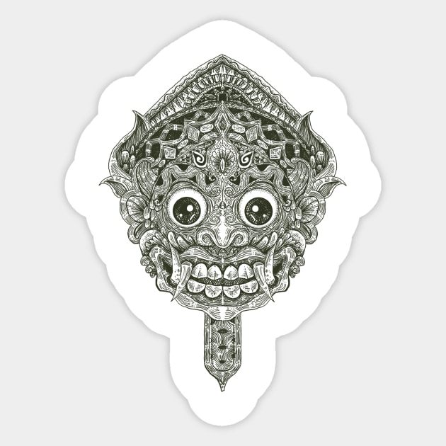 Engraved Barong Sticker by redhola